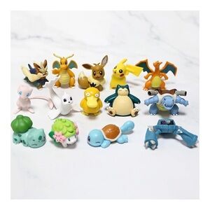 Lot of 24 Pokémon Figurines Toys | Made with PVC | RANDOM SELECTION | 2-3CM EACH